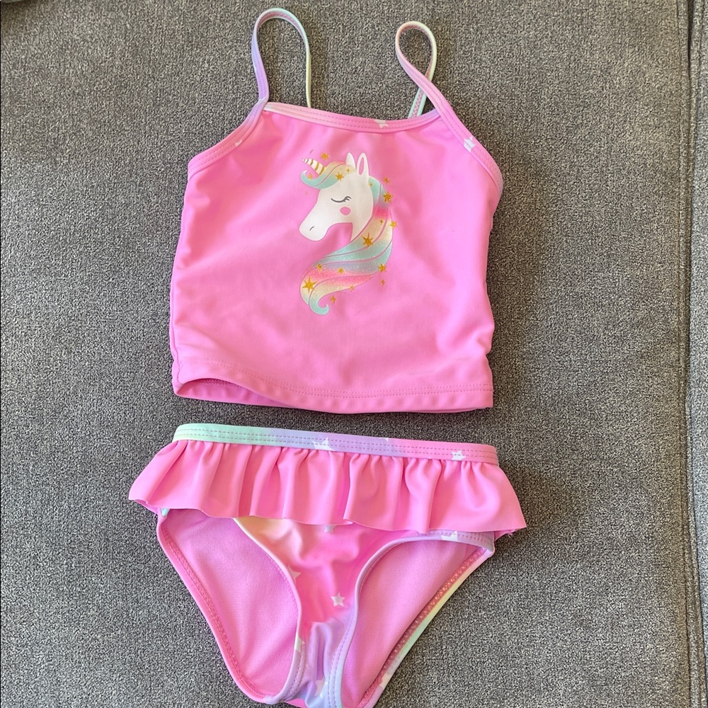 Pink Unicorn Swimsuit Set